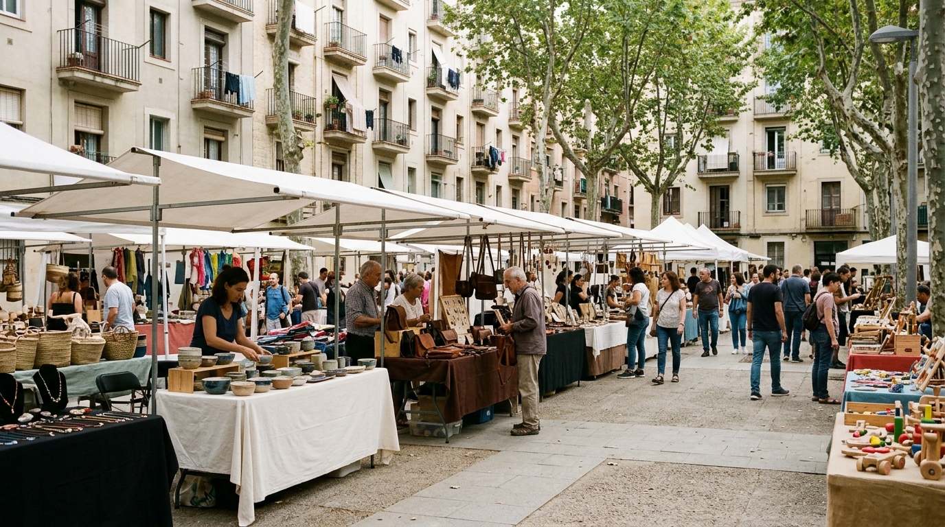 Fira d'Artesans de Nou Barris a la Guineueta