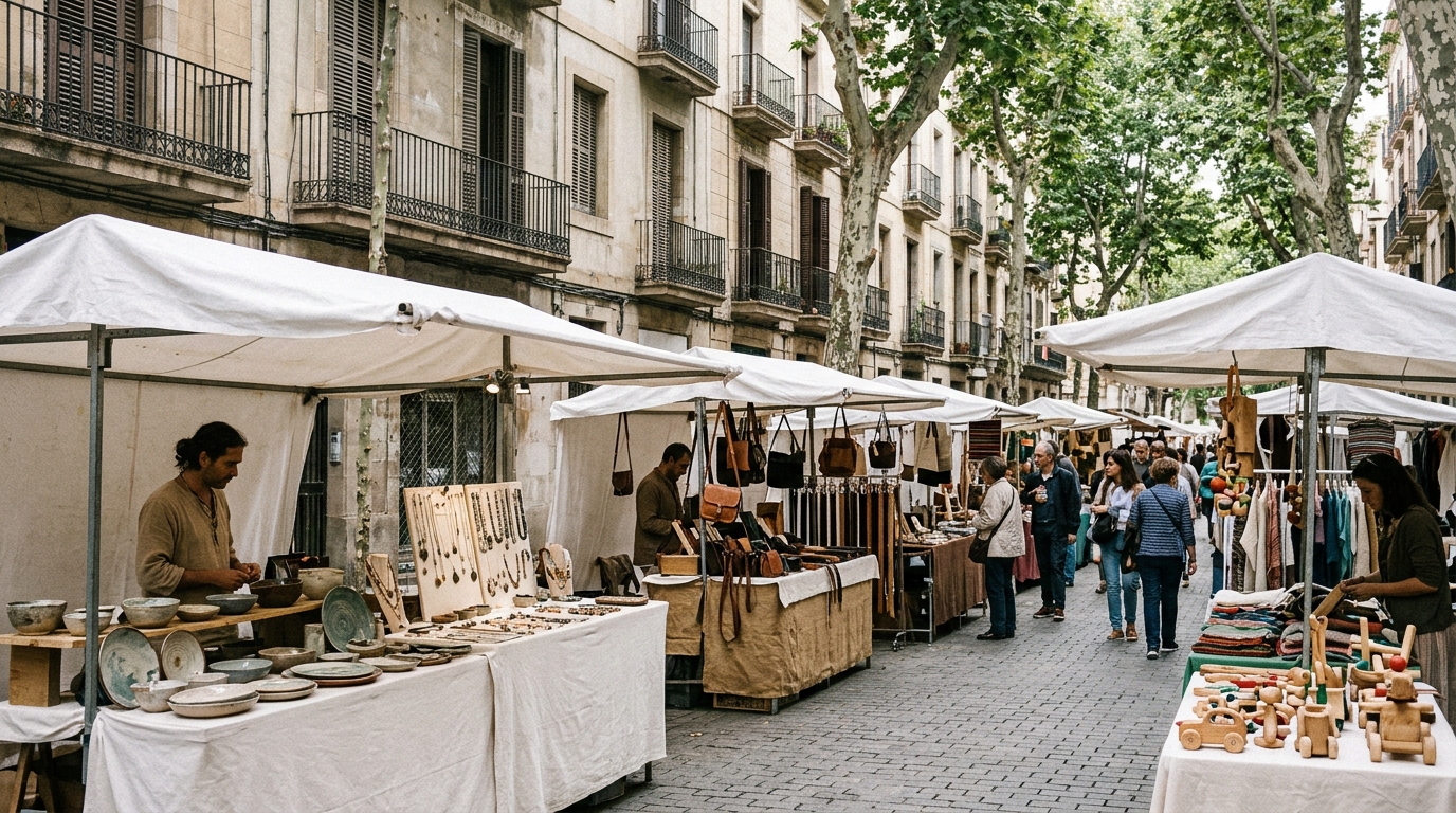 Fira d'Artesans del Clot: Monthly Craft Fair in Sant Martí