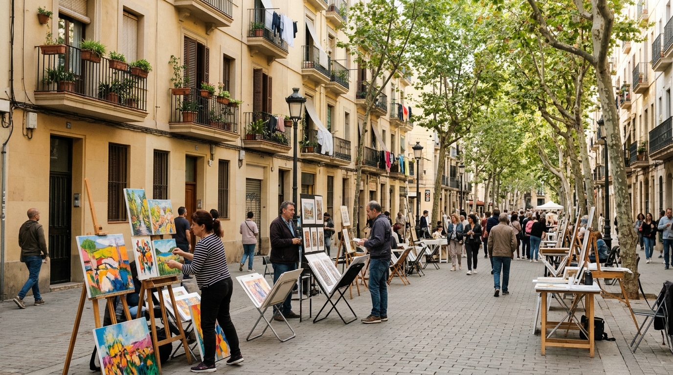 Mercado de Arte Directo en los Jardines de Campoamor