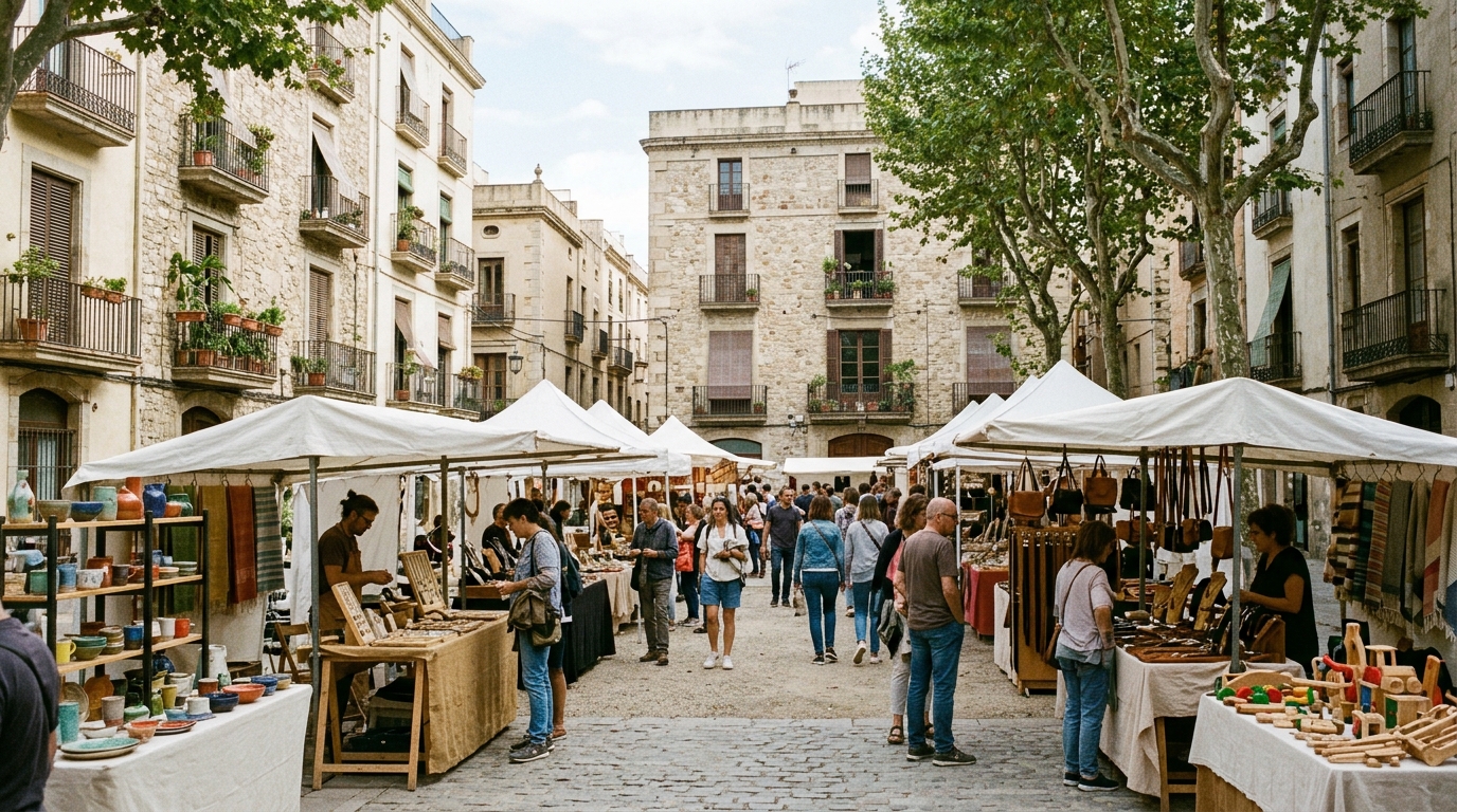 Fira d'Artesania Popular Catalana en la Plaça d'Eivissa
