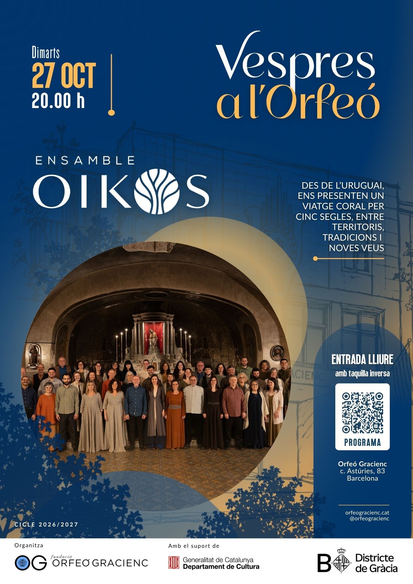 Konzert von Ensamble Oikos im Orfeó Gracienc
