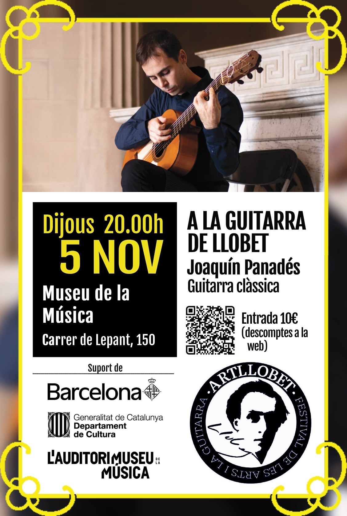 A la guitarra de Llobet: recital de Joaquín Panadés