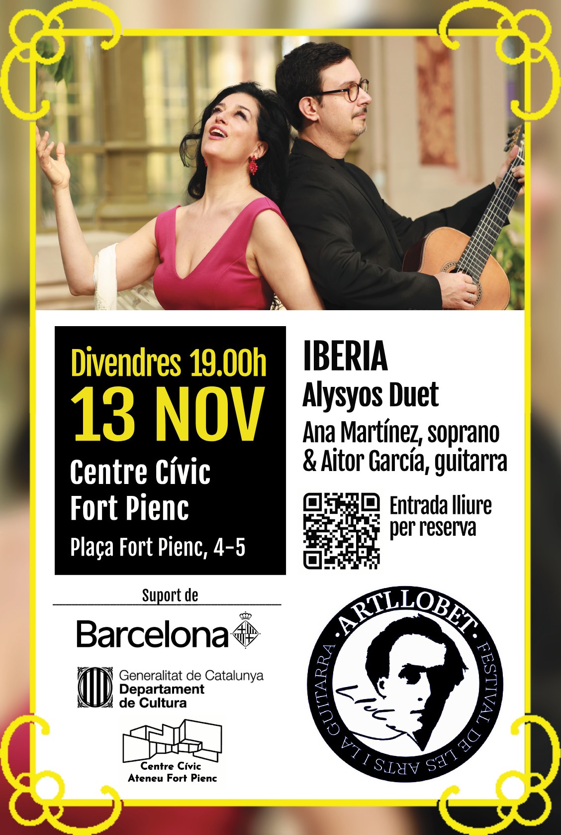 IBERIA: concert d'Alysyos Duet al festival Art Llobet 2026
