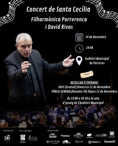 Concert de Santa Cecília - Filharmònica Porrerenca y David Rivas