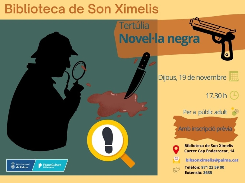 Tertúlia de novel·la negra a la Biblioteca Son Ximelis